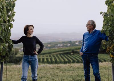 Kathrin und Josef Brachmann in der Riede Sonnleithen