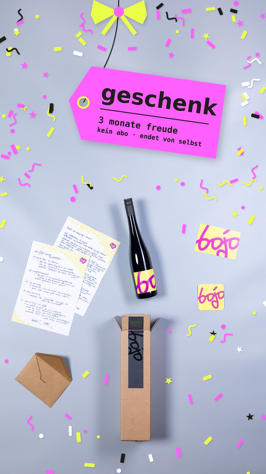 Geschenk "Bottle of Joy"